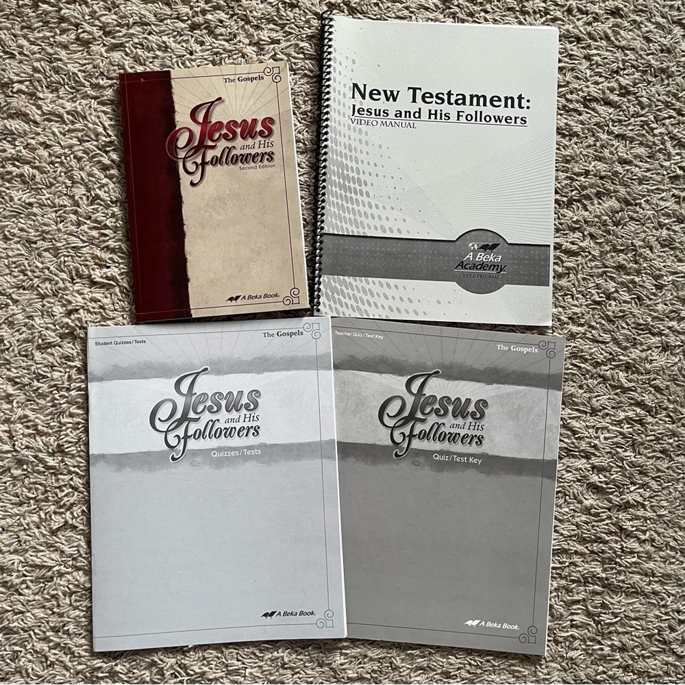 Abeka New Testament Jesus and His Followers Lot of Homeschool Books